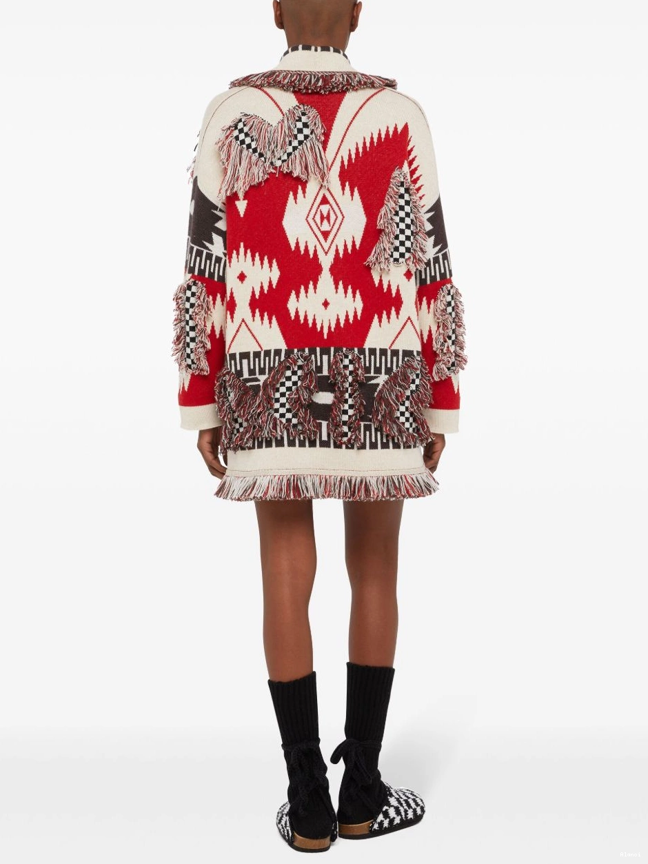 Affordable Racing wool Alanui Women Icon cardigan 0422